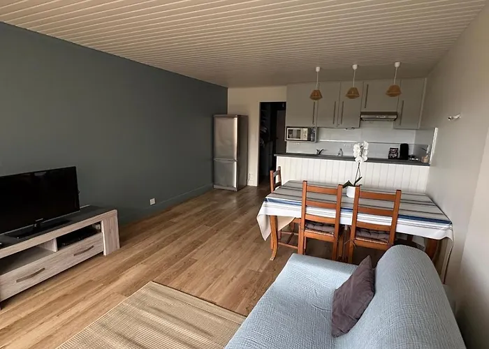 Et Centre A 100m Avec Balcon Et Parking Prive 4 Pers דירה Saint-Brévin-lʼOcéan